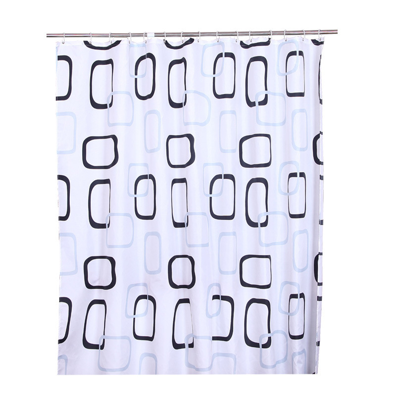 浴帘/浴帘隔断帘/气泡膜/洗手间防水布/跨境白底实物图