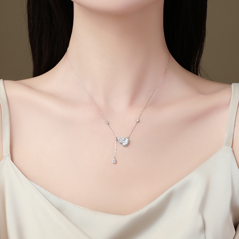 S925纯银葫芦项链女高级感轻奢小众2025年新款国潮葫芦锆石锁骨链产品图