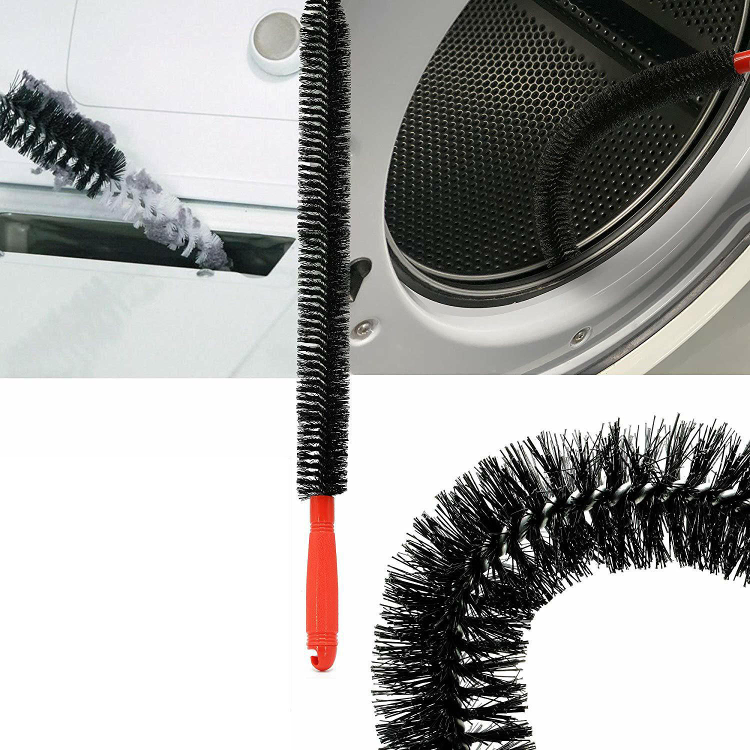 Amazon's best-selling dryer pipe lint removal brush, radiator cleaning, nylon brush factory wholesale details Picture