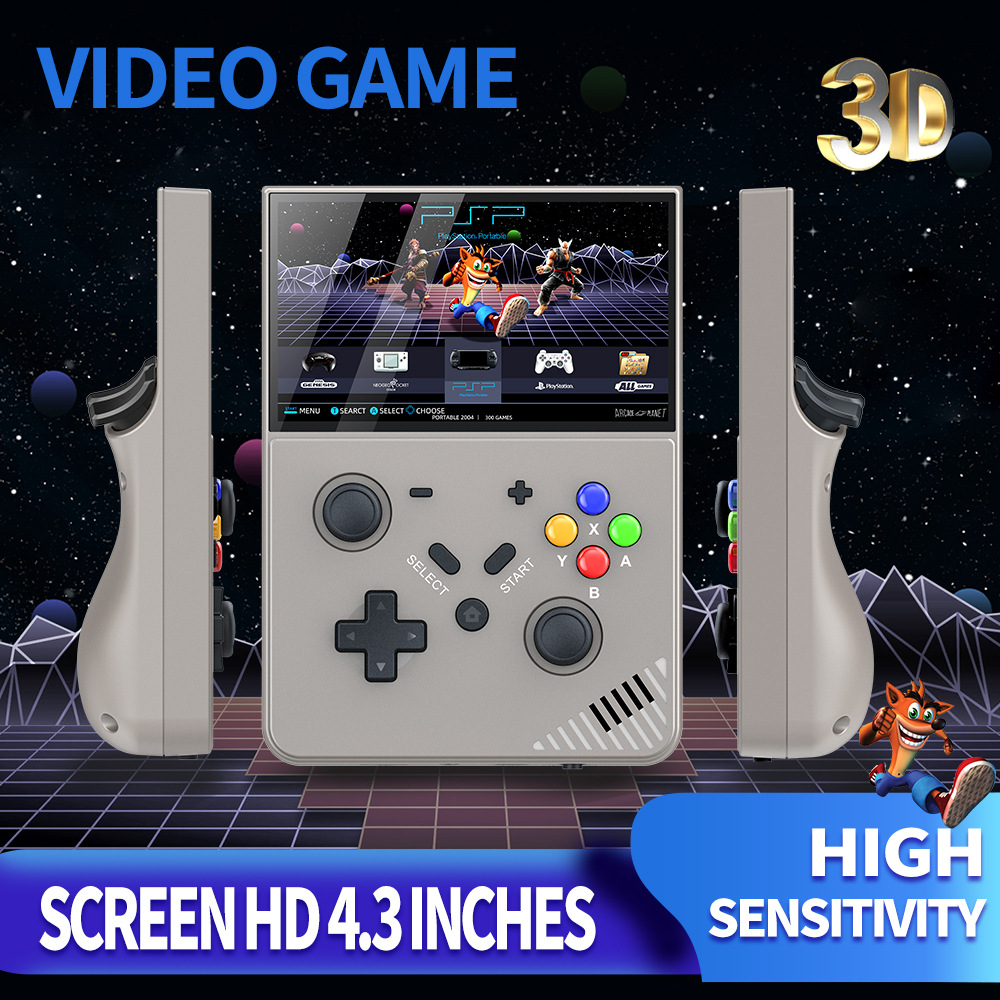 Crossover burst M18 vertical 4.3 "consola portátil de juegos de mano 64GB con 20000 juegos