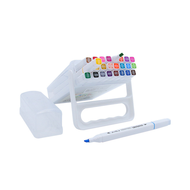 Yalong Cross-border is selling 24-color art marks, double-pointed marks, fabric marks, paintings and student art supplies details Picture