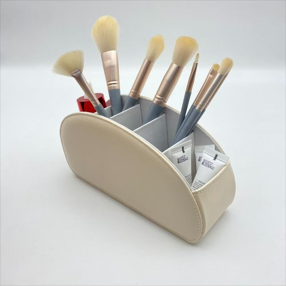 Leather storage rack with compartments, home leather storage rack, remote control stand, box tray, desktop organization Application Scenario