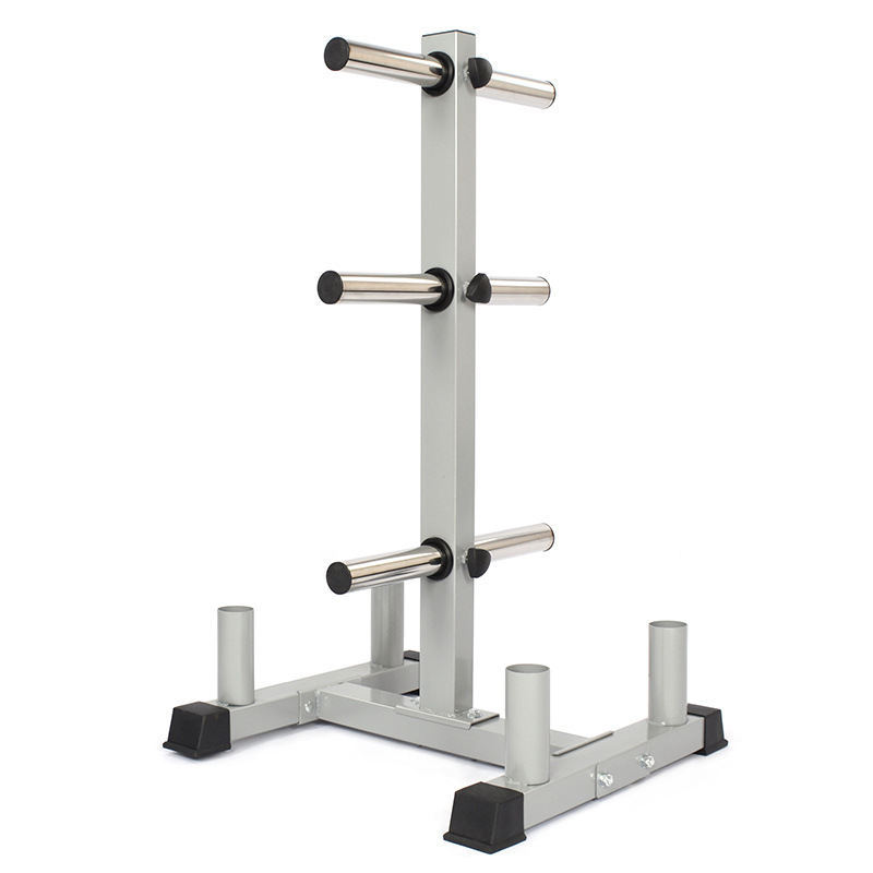 Barbell storage rack, home barbell bar, Olympic bar placement rack, gym lifting large hole barbell plate rack details Picture