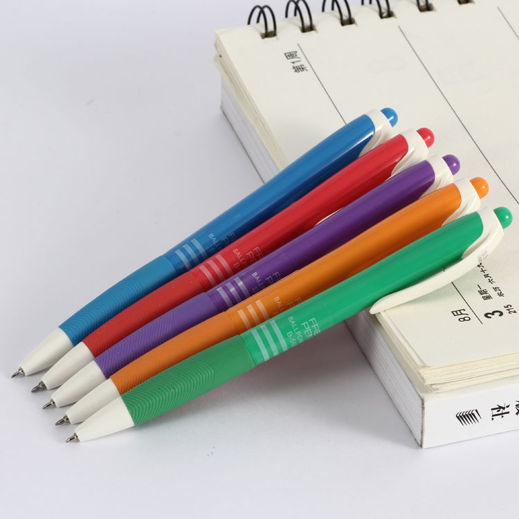 Factory direct supply of silk-screen advertising ballpoint pens, promotional gifts, ballpoint pens 5682 press ballpoint pens details Picture