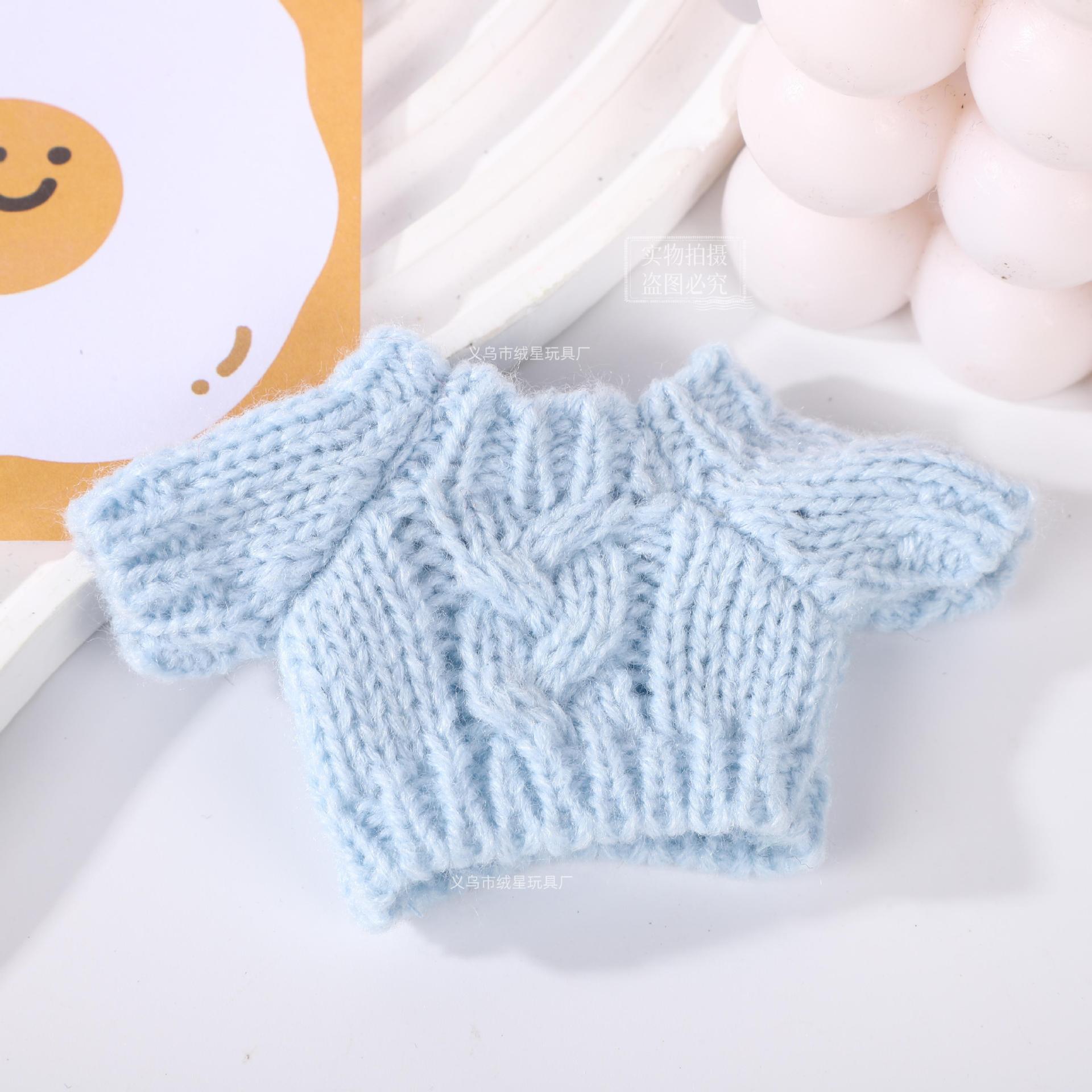 Hot-selling Dog Grooming Master Dog plush toy clothes 10cm doll clothing decoration set 8 points bjd sweater collection Specification drawing