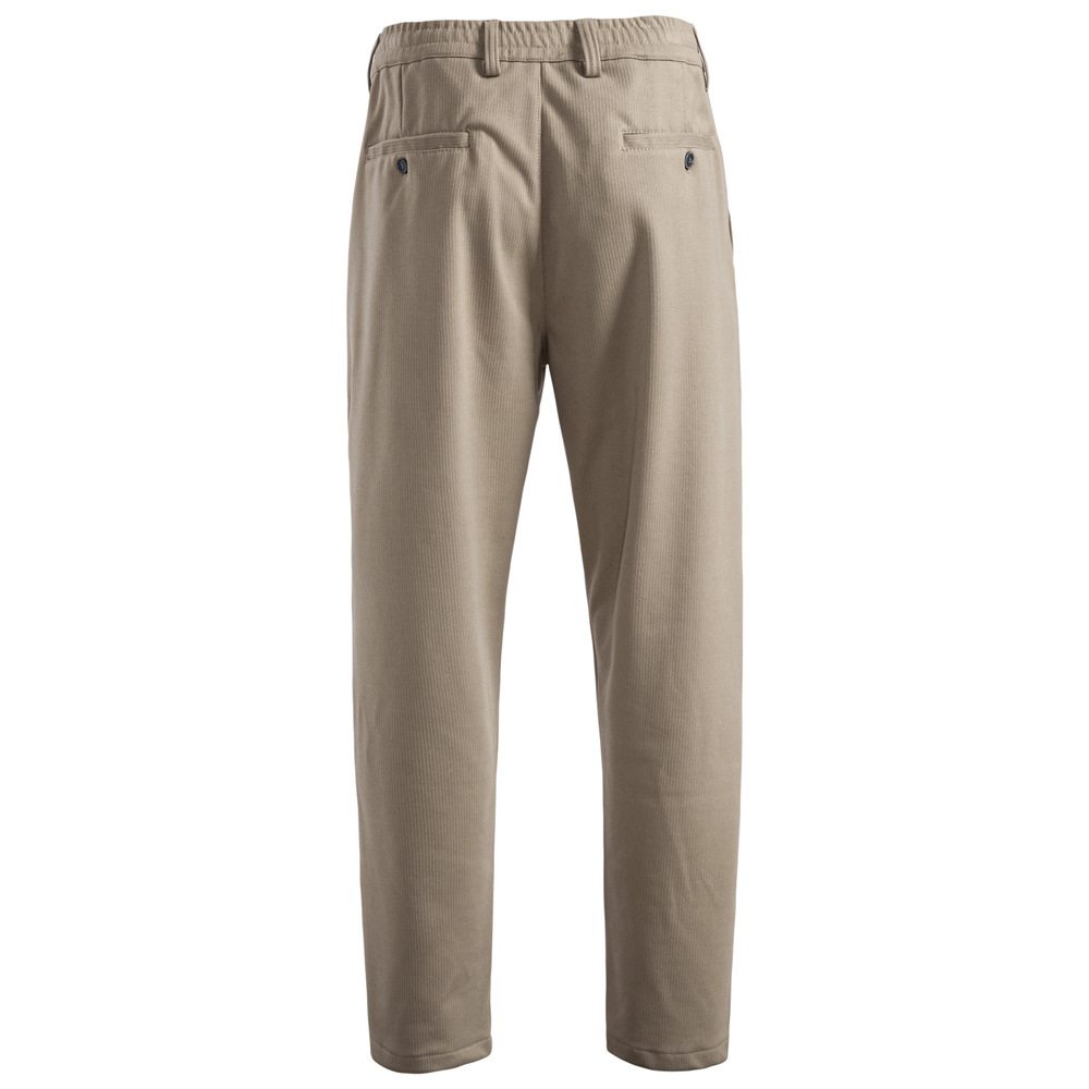 2025 Autumn/Winter new casual men's long pants, fashionable solid color versatile thickened business pants for men's bottom wear details Picture