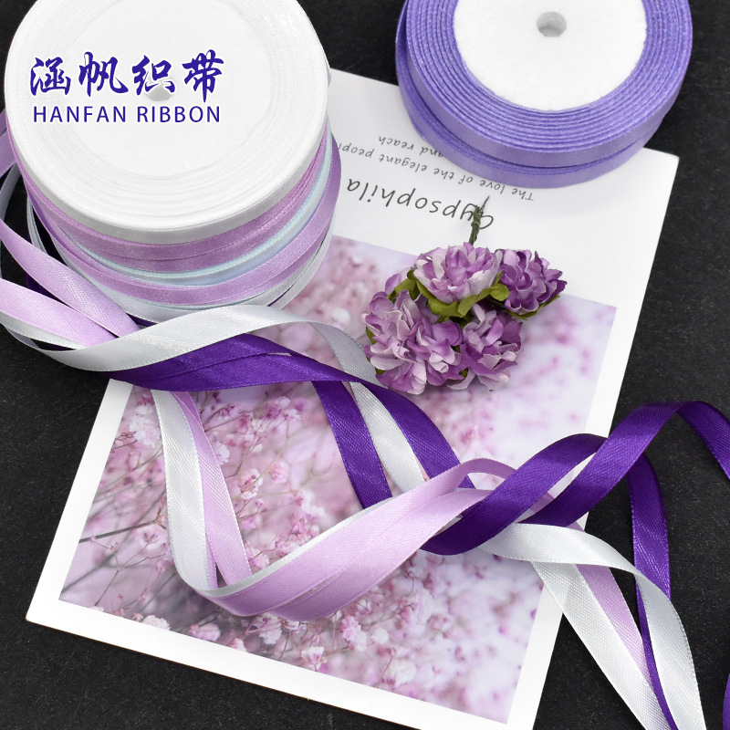 Cross-border exclusive stock of 1cm ribbons, hand-woven hair ribbons, children's early education toys, ribbons, Christmas bows Specification image