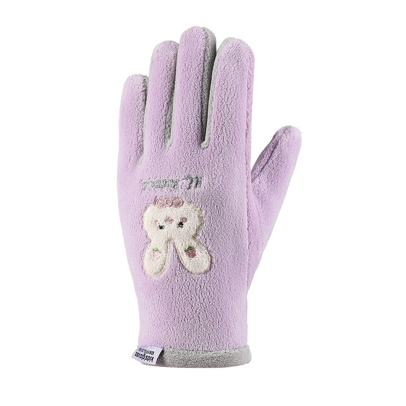 القفازات ذات الأصابع الخمسة للاولاد والبنات على السواء Item Picture
