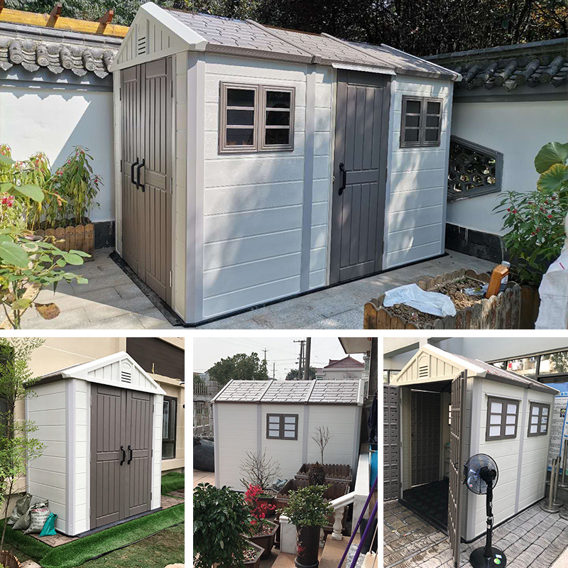 户外工具房花园庭院室外储物收纳楼顶简易组装可移动房子住人家用产品图