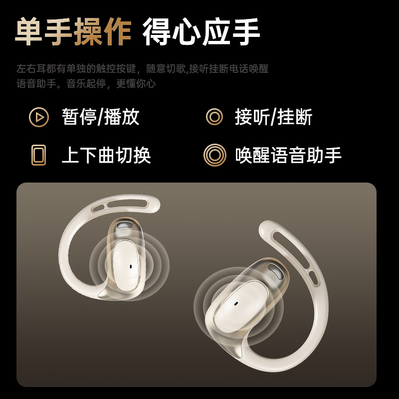 The new cross-border over-ear Bluetooth headphones are lightweight, comfortable, have an ultra-long battery life, and feature silicone low-latency non-in-ear ear tips Application Scenario
