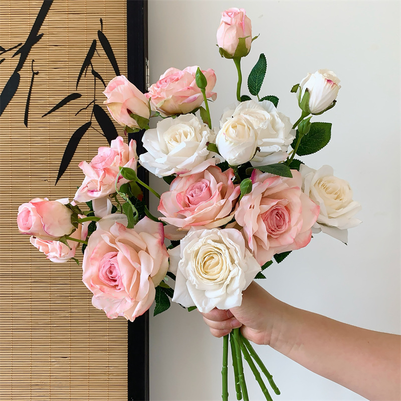 白桦树树叶/春天花园/微缩树桩古树/绿植仿真树/白桦树叶子产品图