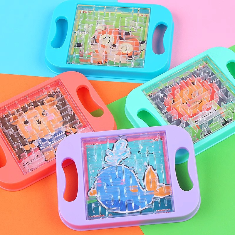 Small-sized palm maze, children's balanced steel ball puzzle toy, ball track maze, student prize pool details Picture