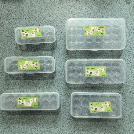 多尺寸厨房餐厅收纳盒分隔带盖鸡蛋保鲜盒加盖密封鸡蛋收纳盒