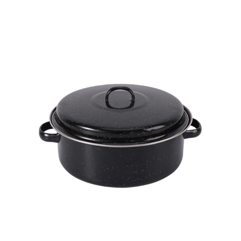 Fengsheng enamel barbecue pot, sweet potato and roasted meat plate, barbecue grill, barbecue rack, sweet potato and roasted meat pot, one-piece consignment Item Picture