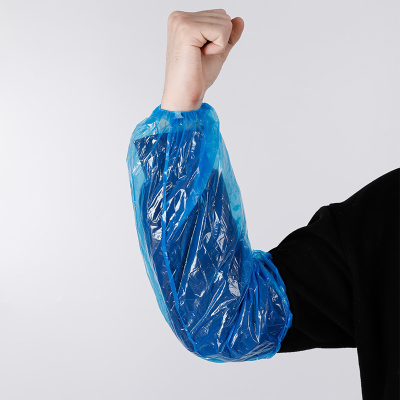 Food-grade thickened and lengthened disposable sleeve covers, waterproof and oil-proof pe men's and women's sleeve tips and sleeves, disposable sleeve protection sleeves Specification image