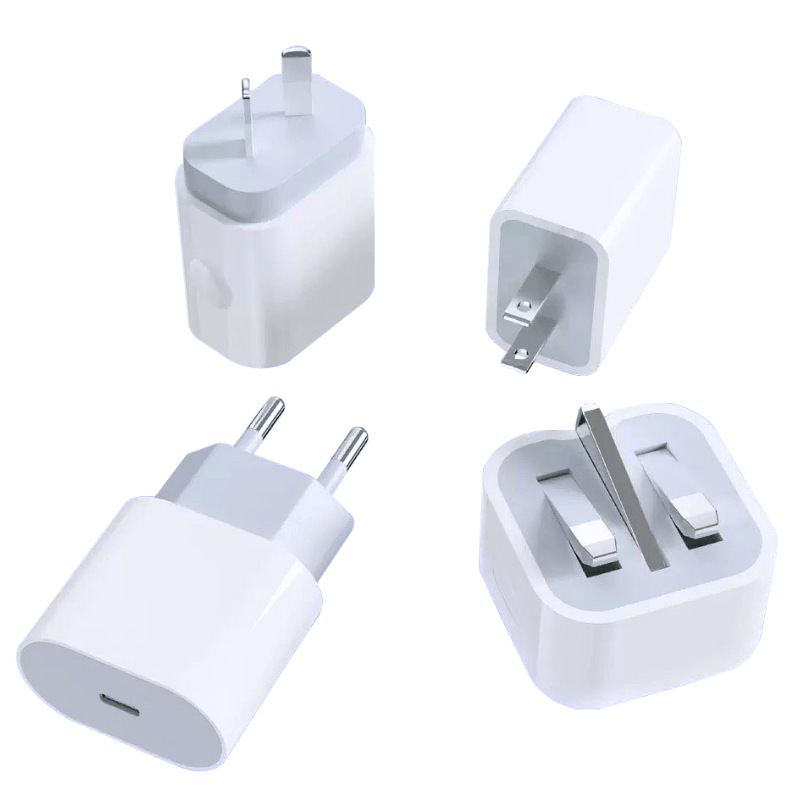 Cross-border PD20W Australian standard, European and American standard, British standard fast charging charger, suitable for iphone1416 Apple charger set Item Picture
