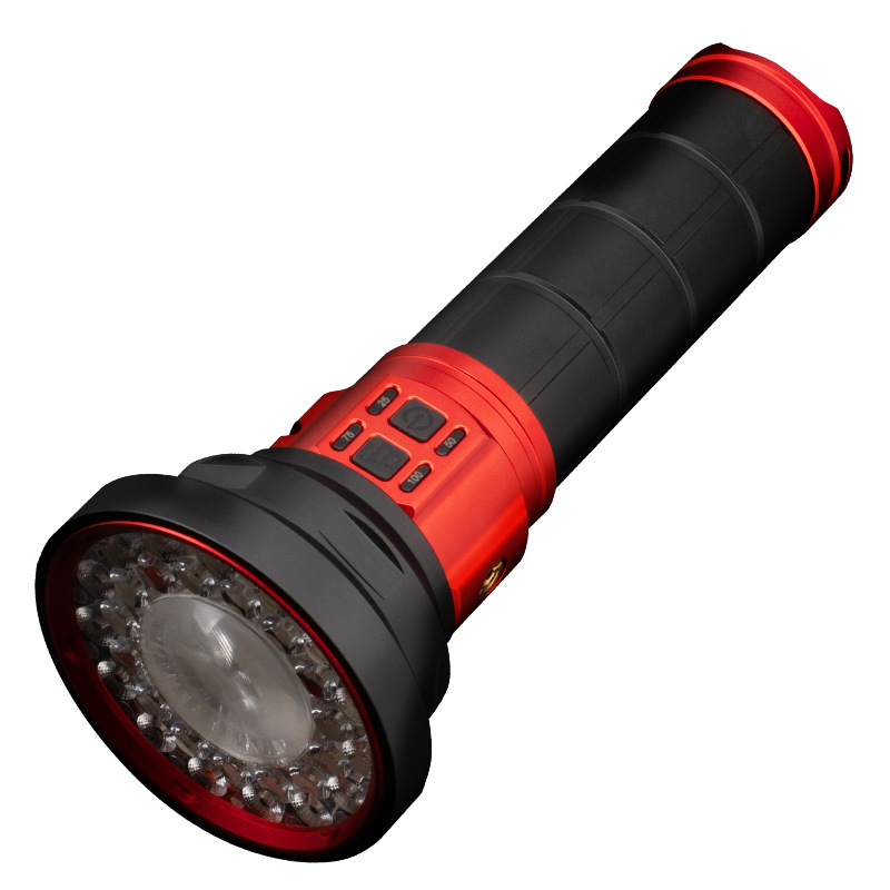 Cross-border new product: High-power high-lumen high-intensity flashlight, 30+1 multi-lamp white laser, outdoor adventure search and rescue Item Picture