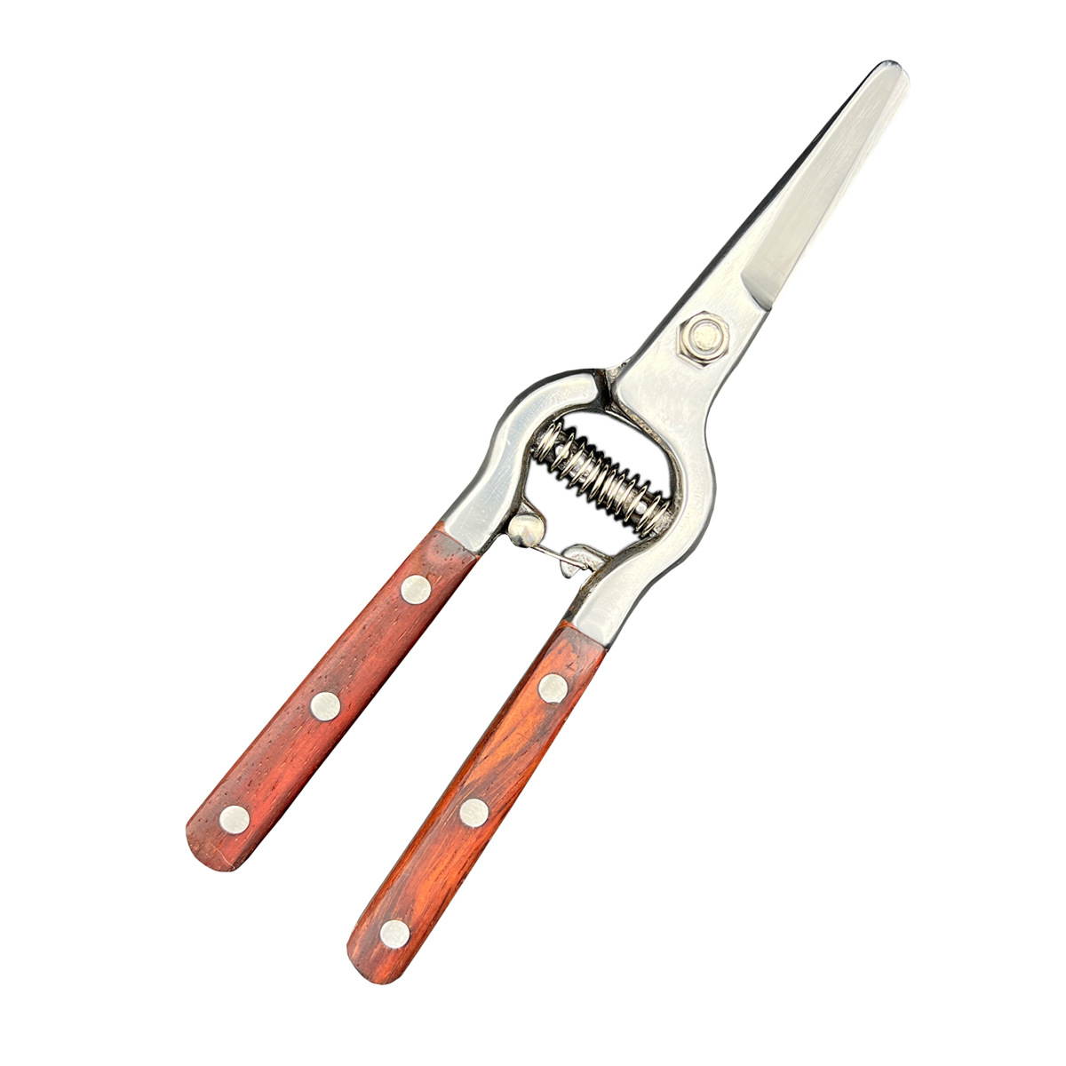 Forged rosewood handle grape shears, tooth shears, flower shears, pruning shears, garden shears, gardening shears Item Picture