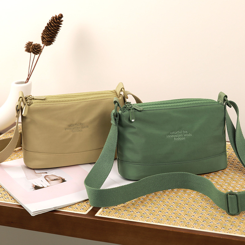 Lightweight nylon bag, cross-border trend crossbody bag, large-capacity women's single-shoulder small square bag Specification image