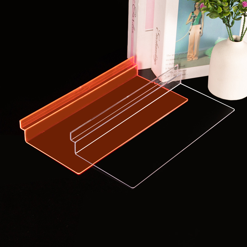 Plastic transparent shoe display stands for clothing stores, shoe stores, specialty stores, sports shoes, shoe supports, straight boards, and slot boards details Picture