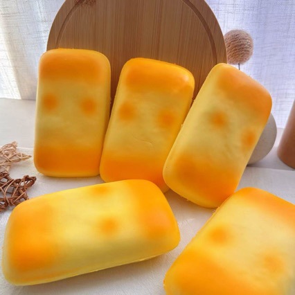慢回弹吸手指黏手小慢仿真面包超软芝士蛋糕捏捏乐湿软超慢玩具