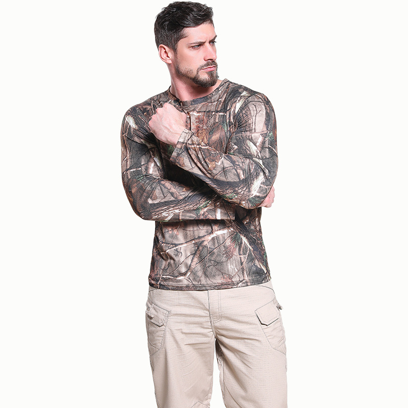 Yitu Tactical Tight-fitting Suit for outdoor sports wear, durable and quick-drying, Ice Silk quick-drying T-shirt top, long-sleeved T-shirt, breathable and quick-drying Item Picture