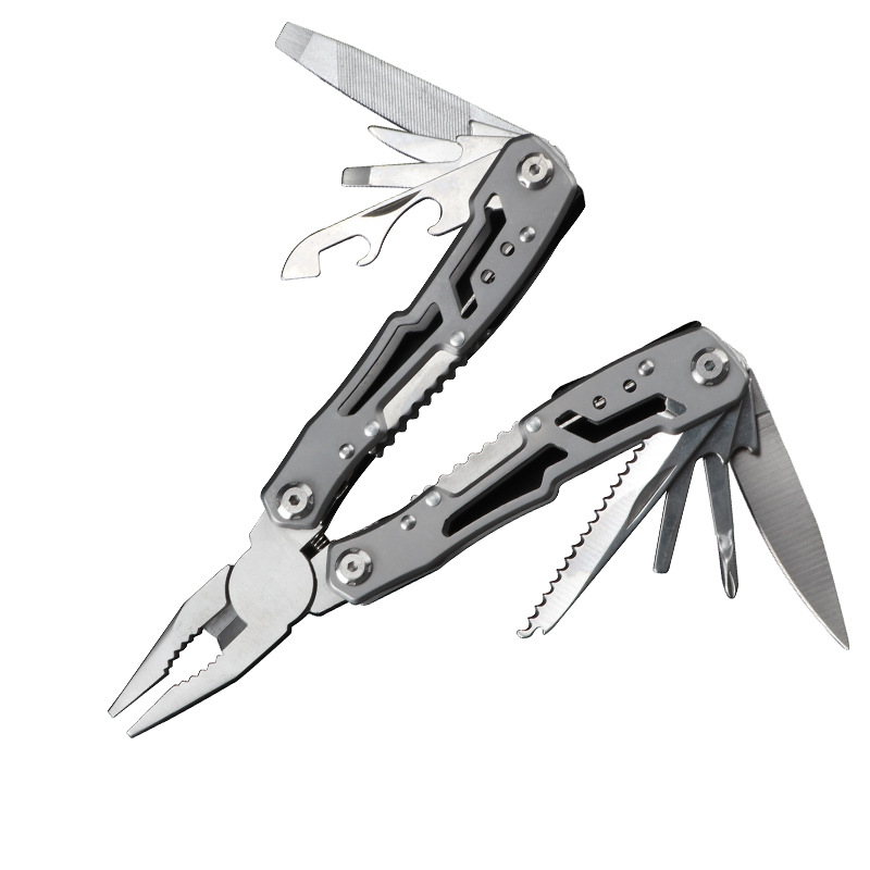 Outdoor multi-functional pliers, pliers, folding knife pliers, household outdoor emergency tool pliers, safety belt lock combination pliers Item Picture