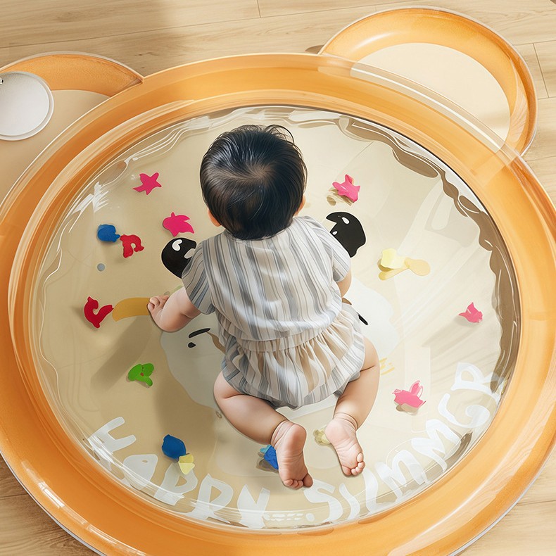 跨境婴儿充气拍拍水垫 海洋生物游泳圈爬爬垫坐垫儿童拍拍垫批发