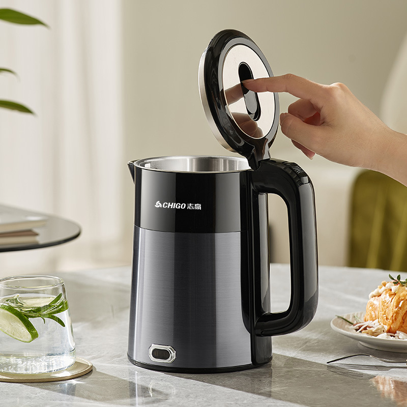 Zhigao Mini Hot Water Kettle hotel food-grade 304 color steel double-color smart heat preservation 1.2L electric kettle Specification image