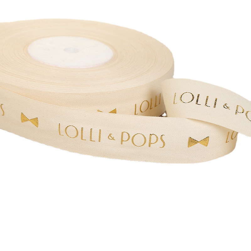 Colorful all-cotton foam embossed gold and silver webbing, pure cotton fabric webbing, clothing webbing, edge banding strips, printed webbing, edge banding strips, accessories Item Picture