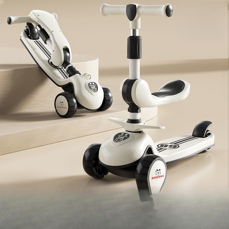 Babudou children 's scooter 1-3-6- 8-year-old three-in-one ride and slide for boys and girls, roller coaster