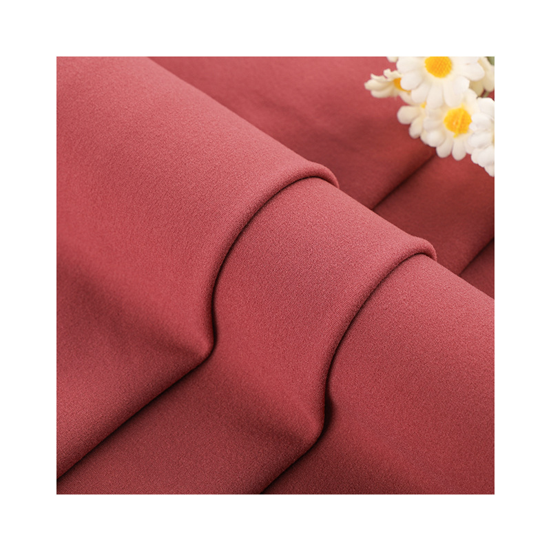 现货310g锦纶双面高弹三明治抓毛布 秋冬速干运动瑜伽面料白底实物图