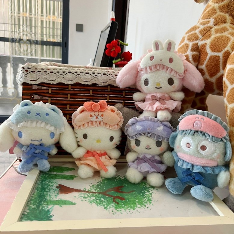 眼罩猫咪睡衣好朋友系列库洛米美乐蒂毛绒公仔挂件包挂饰