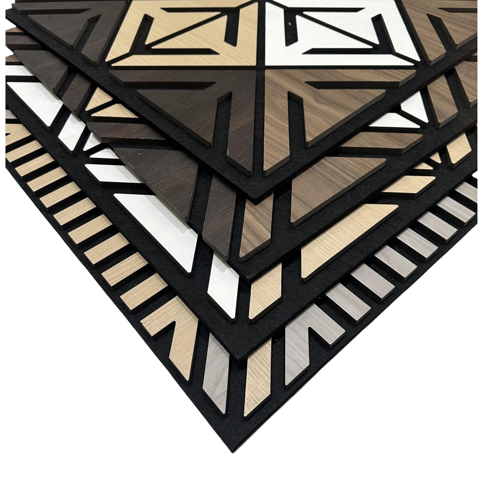 聚酯纤维格栅吸音板木条隔音板贴室内墙体消音板ktv背景墙墙面装白底实物图