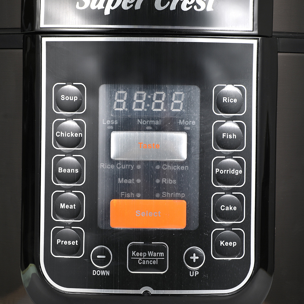 The new 6L large-capacity household multi-functional rice cooker features a non-stick inner pot and an intelligent preset automatic electric pressure cooker Application Scenario