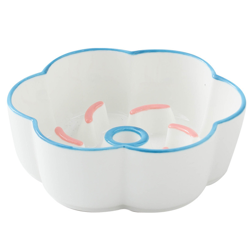 Cute cat bowl, anti-black chin, high-legged cat bowl, slow food bowl, high appearance level, dog bowl, pet bowl, rice bowl