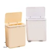 High appearance level wall-mounted trash can, large capacity wastebasket for home living room, cartoon kitchen, large plastic lid storage bucket Item Picture