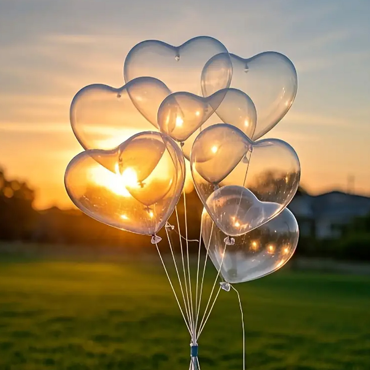 Hot-selling 20PCS10-inch transparent latex heart-shaped balloon decoration for birthday parties and wedding balloon outfits