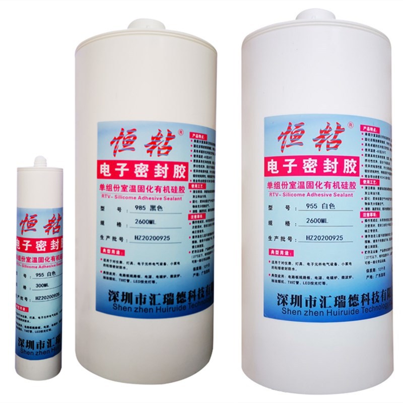 Wholesale 955 white silicone rubber one-component silicone filled potting compound for electrical circuit board fixation, insulation and waterproofing Item Picture