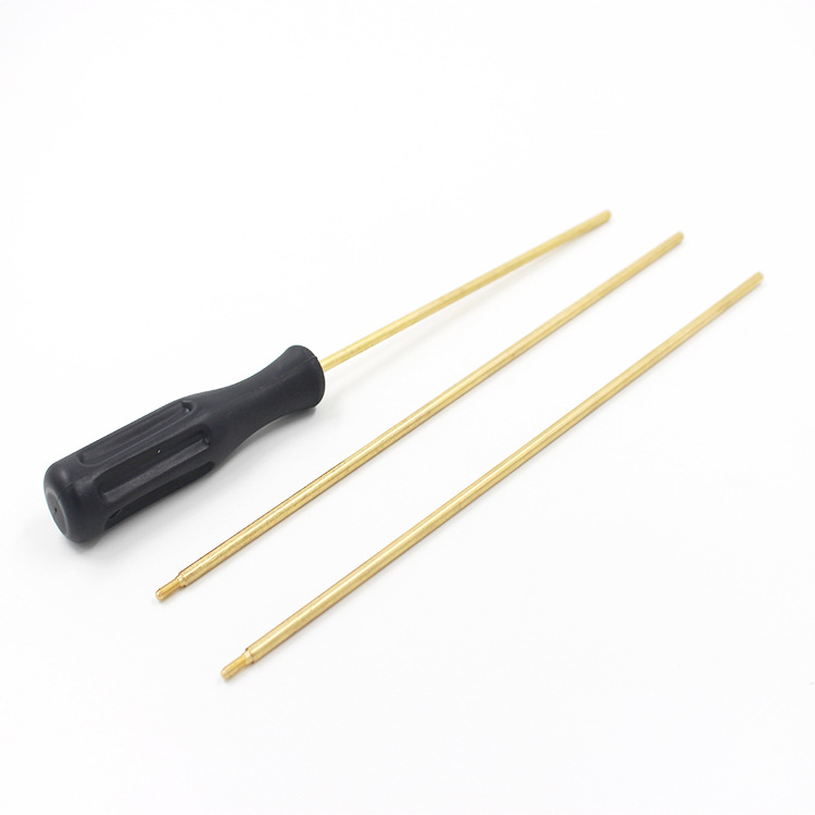 Cross-border gun barrel brush 6-piece set, multi-functional cleaning brush tool for firearms. 22-caliber recommended gun brush set Specification drawing