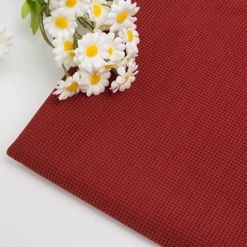 Innovative Style knitted fabric 250g stretch Waffle trendy brand knitted jacquard fabric T-shirt is now available on e-commerce platforms Specification image