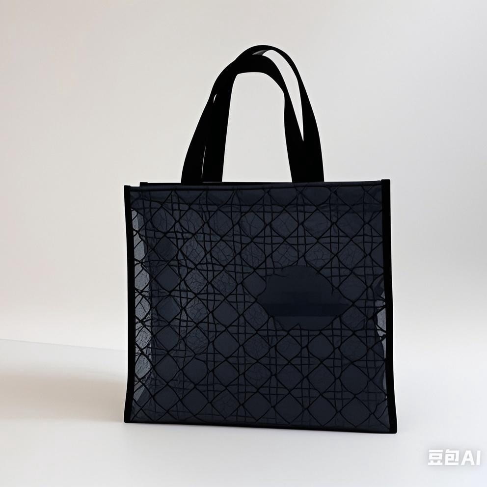 D家美装赠品 女士单肩包 藤格纹网纱包 托特包 海滩包