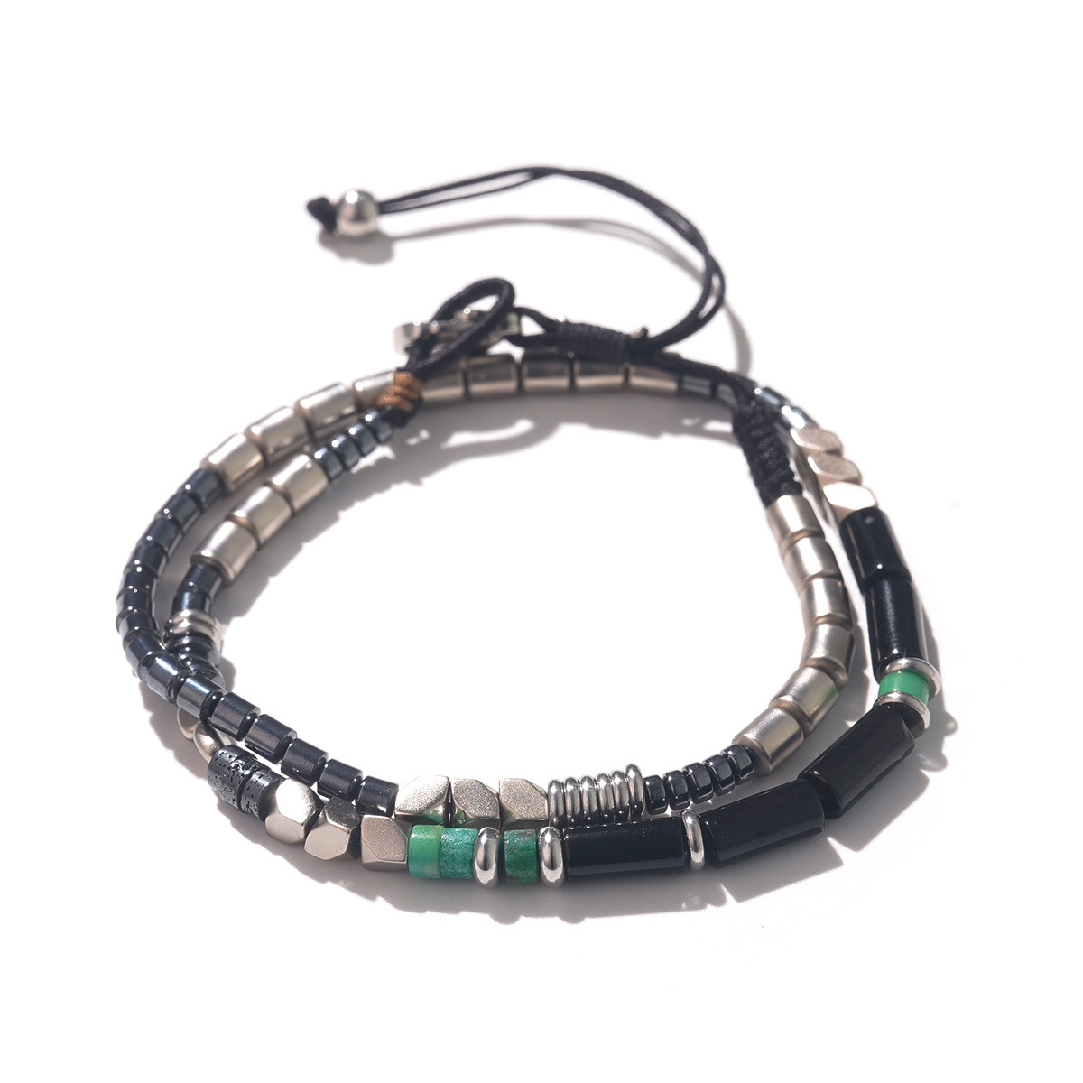 Ethnic style, unique tassel and beaded bracelet, elegant and niche design, retro hand-woven, wealth-attracting artistic jewelry Item Picture