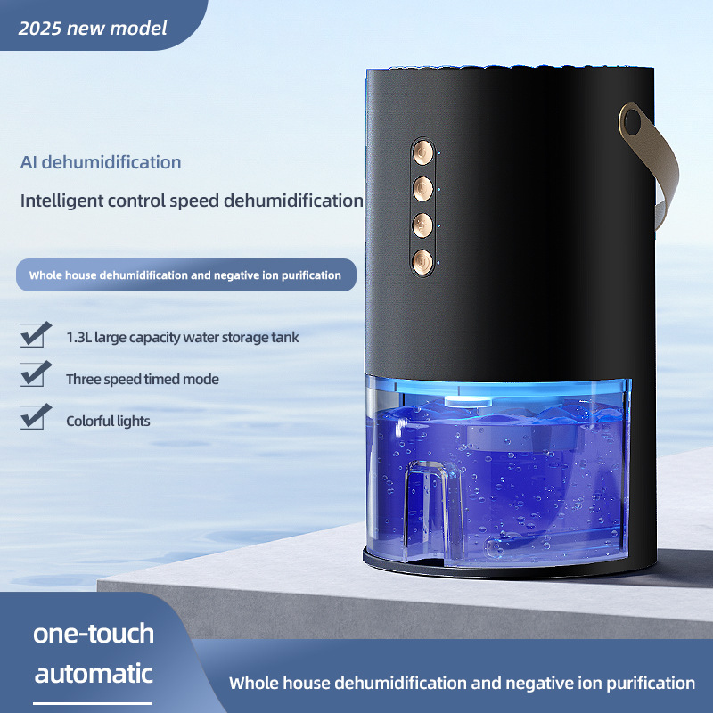 2025 deshumidificador de luz aniónica hogar dormitorio deshumidificador silencioso pequeño extractor a prueba de humedad absorbedor de humedad details Picture