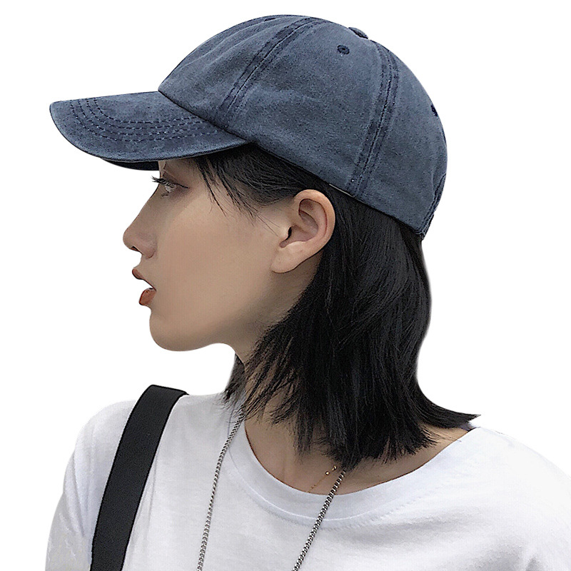Women's soft-top Korean style Instagram versatile washable solid-color baseball cap casual men's Japanese-style trendy summer Item Picture