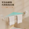 Suction cup type towel rack, extendable corner bathroom hook, towel storage rack, bathroom non-drilling towel hanging rod Specification image