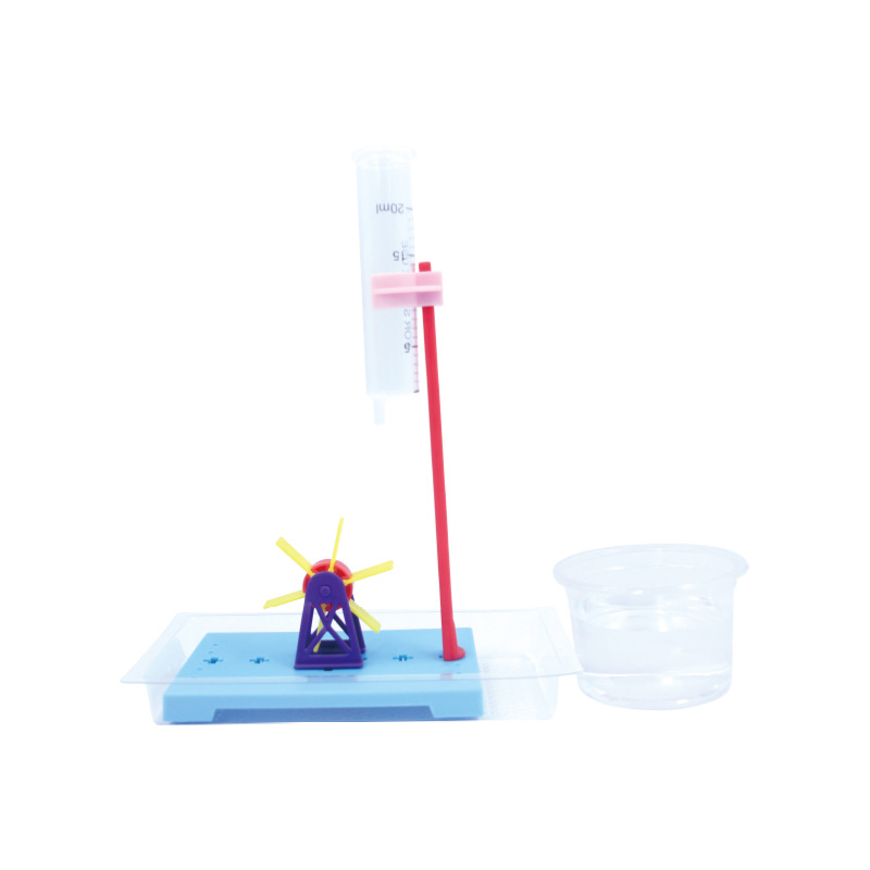 Children's experimental teaching AIDS, small science and technology creations, diy handicraft experiments for primary school students, invention material kits, new waterwheel vehicles Item Picture