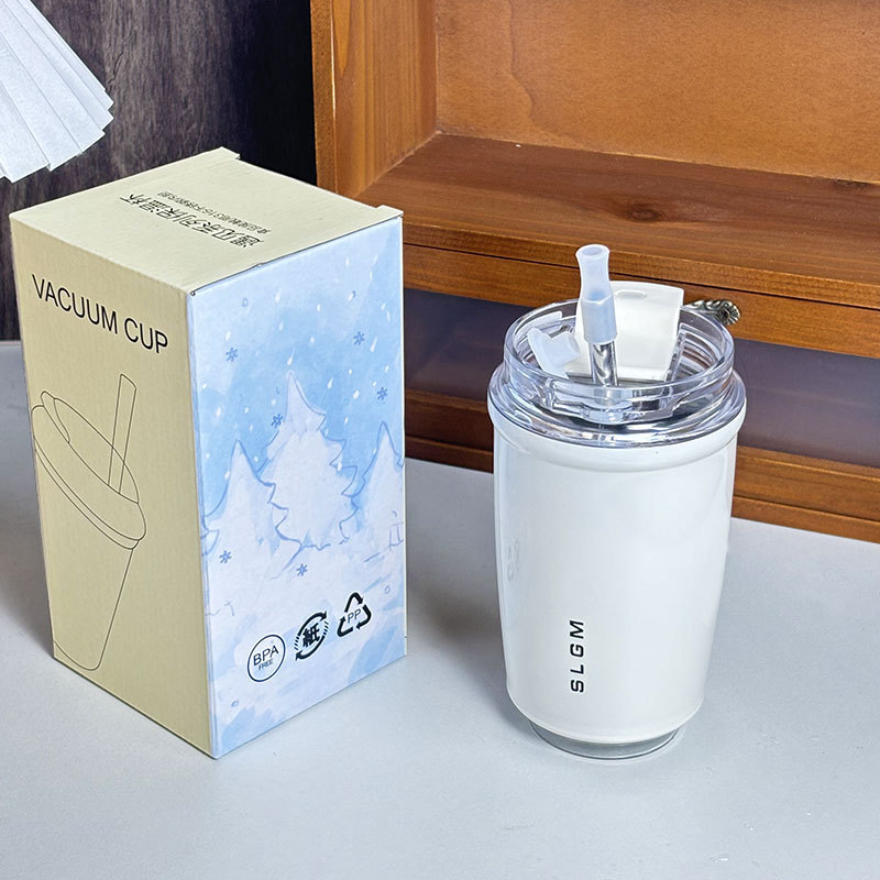 A high level of appearance meets a 316 stainless steel insulated cup, an Instagram minimalist and trendy straw cup, which is cute and niche for casual use in the office details Picture
