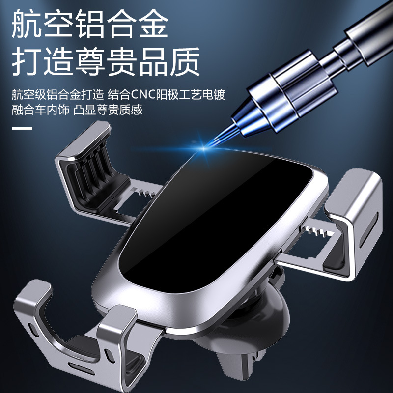 منصة الهاتف المحمول للجاذبية YC08 (المقبض المعدني (مرآة + الصنارة Specification image