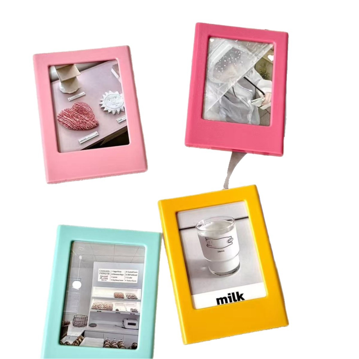 拍立得3寸磁吸相框亚马逊TEMU热卖创意diy磁铁相框趣味磁力小相框白底实物图